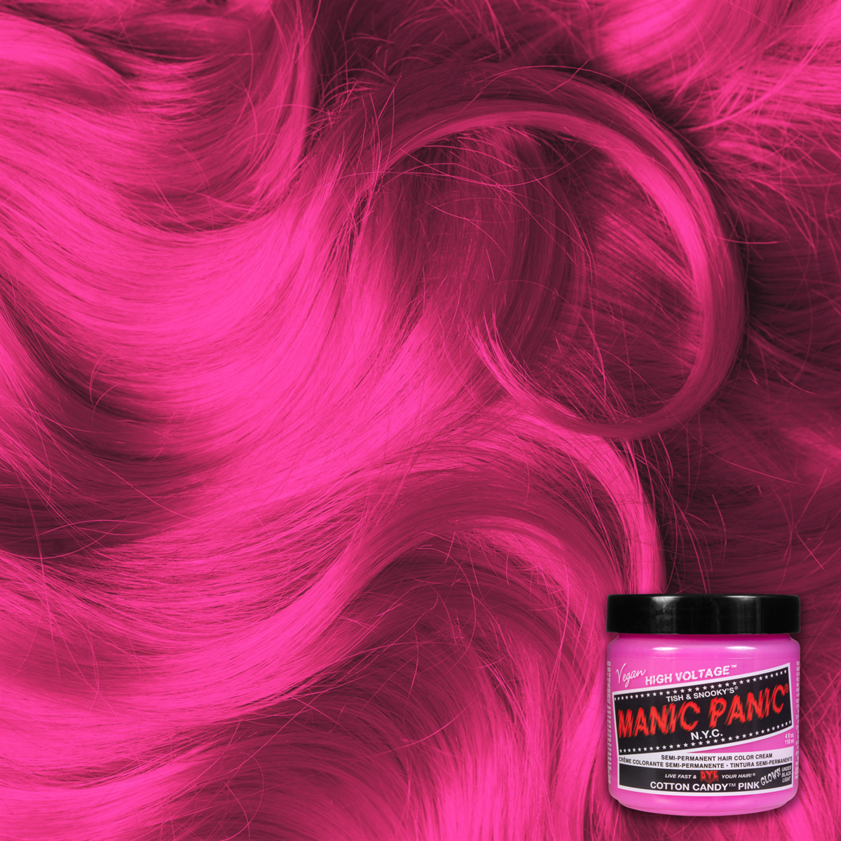 Manic Panic - Cotton Candy, Haartnung